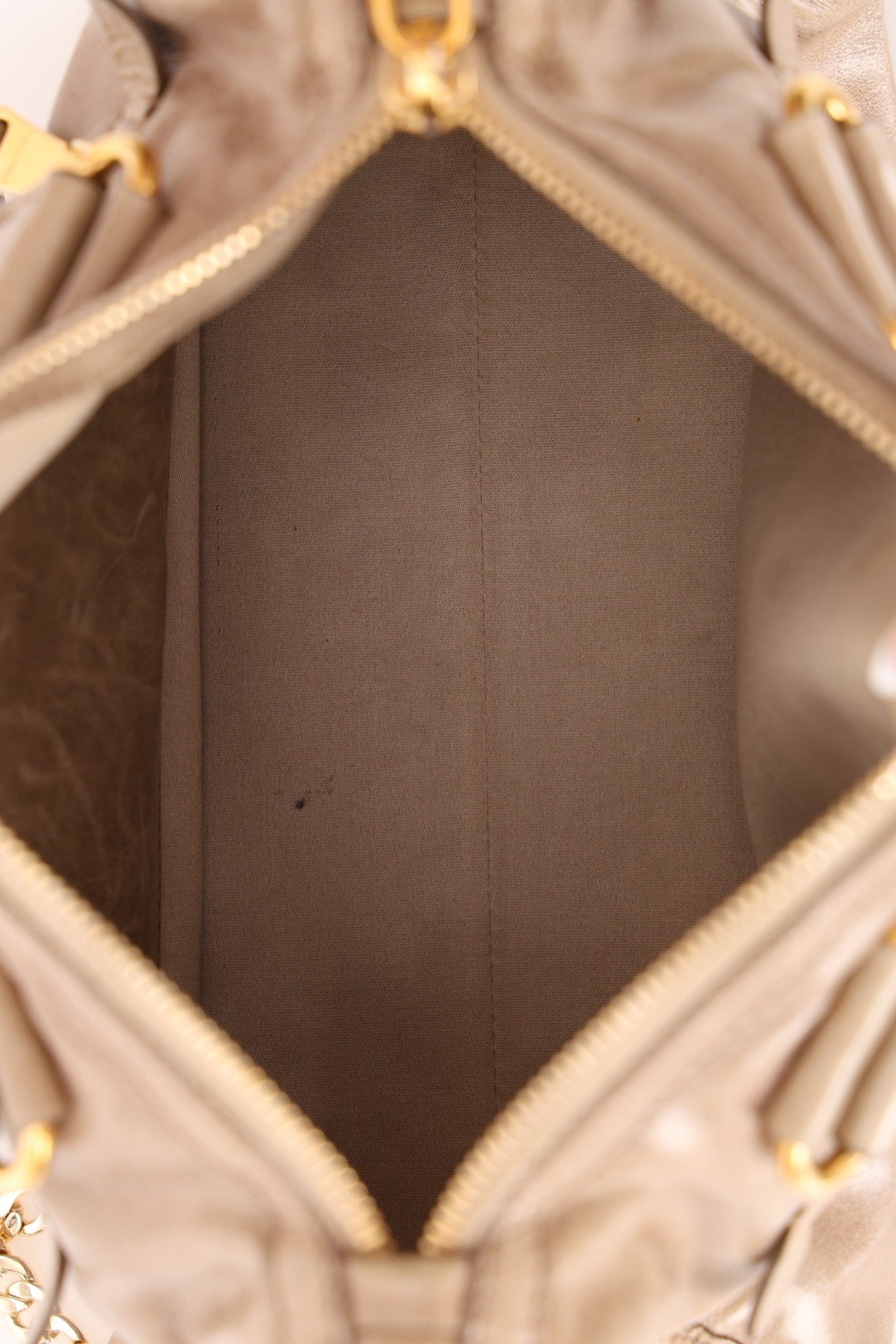 Miu Miu Vitello Shine Easy Zip Tote - FashioNica