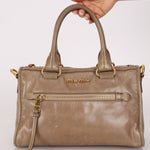 Miu Miu Vitello Shine Easy Zip Tote - FashioNica