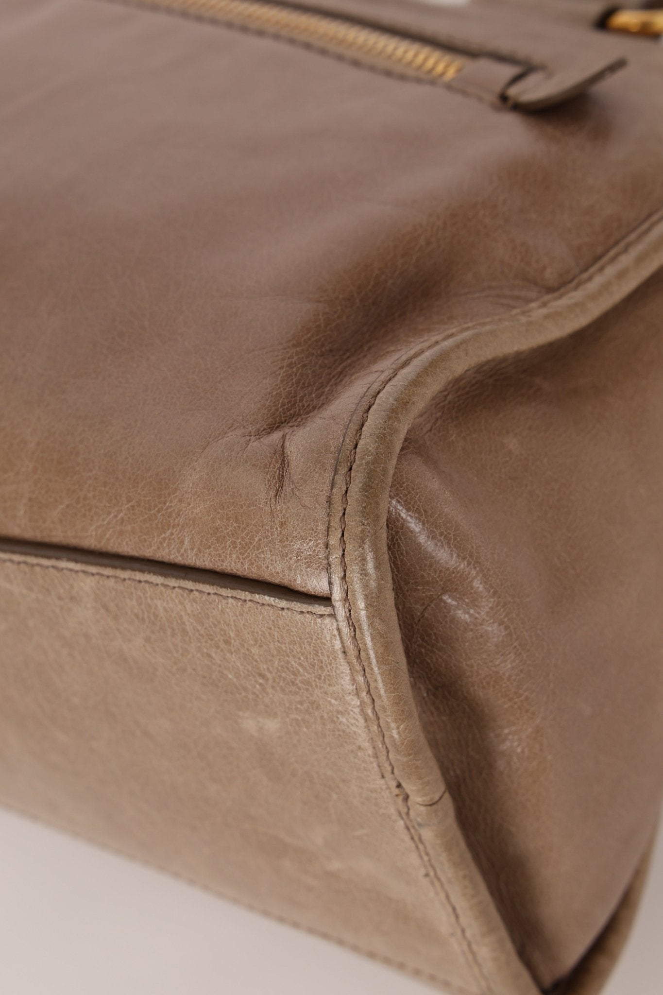 Miu Miu Vitello Shine Easy Zip Tote - FashioNica