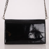 Moschino Patent License Plate Wallet on Chain - FashioNica