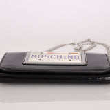 Moschino Patent License Plate Wallet on Chain - FashioNica