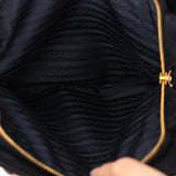 Prada 1995 Midnight Blue Suede Mini Catena Chain Tote - FashioNica