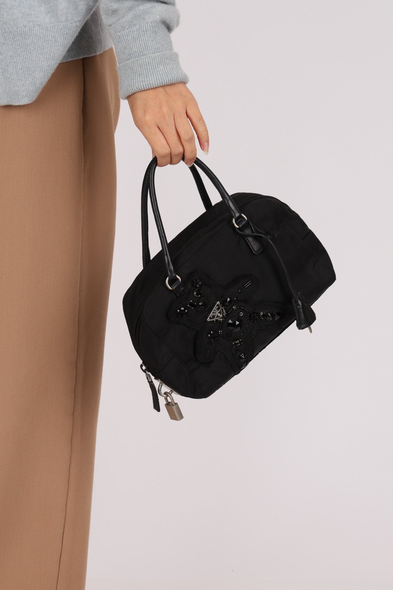 Prada Bijoux Teddy Bear Boston Bag - FashioNica