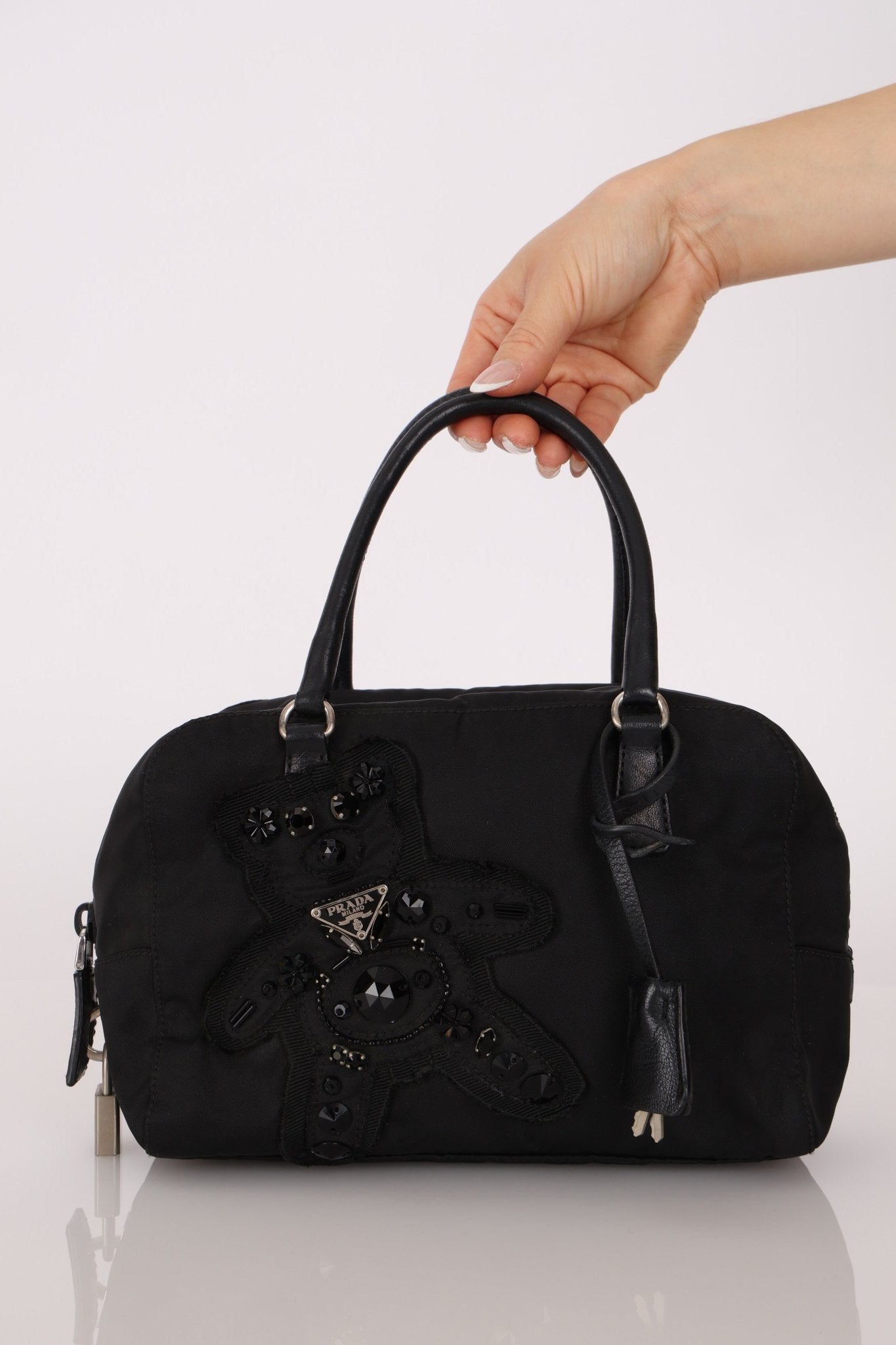 Prada Bijoux Teddy Bear Boston Bag - FashioNica