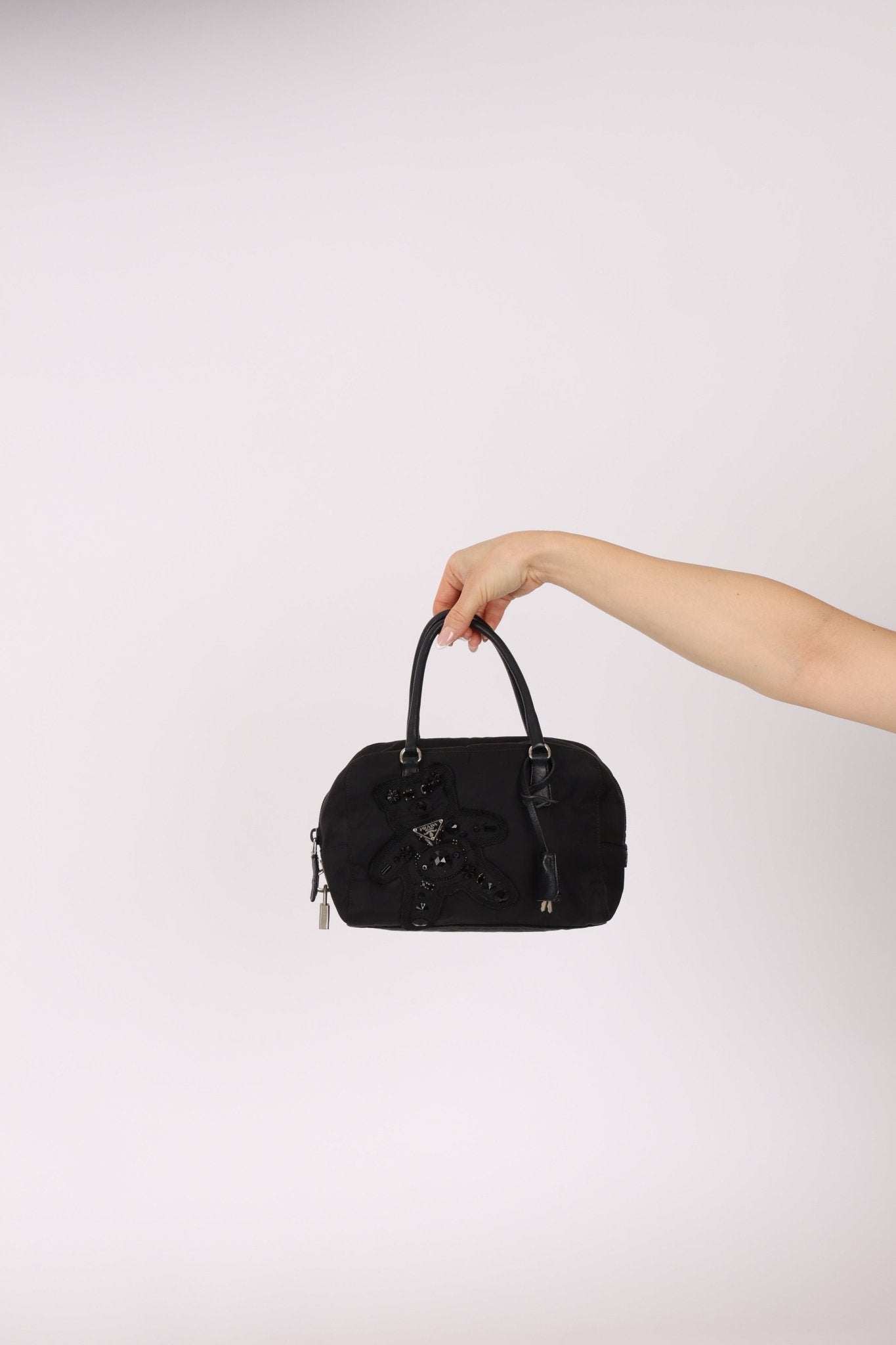 Prada Bijoux Teddy Bear Boston Bag - FashioNica