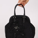 Prada Bijoux Teddy Bear Tessuto Frame Handle Bag - FashioNica