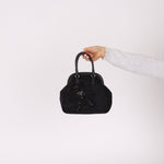 Prada Bijoux Teddy Bear Tessuto Frame Handle Bag - FashioNica