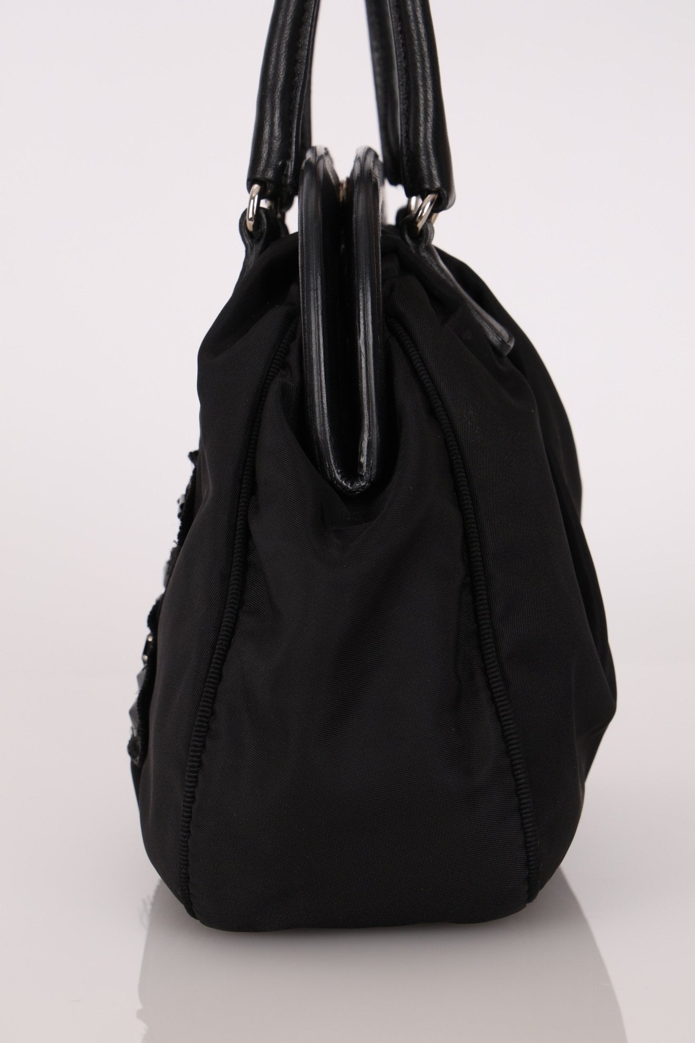 Prada Bijoux Teddy Bear Tessuto Frame Handle Bag - FashioNica