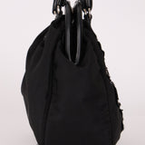 Prada Bijoux Teddy Bear Tessuto Frame Handle Bag - FashioNica