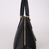 Prada Black Saffiano Mini Top Handle - FashioNica
