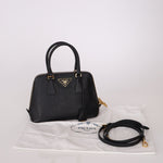 Prada Black Saffiano Mini Top Handle - FashioNica
