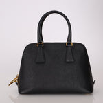Prada Black Saffiano Mini Top Handle - FashioNica