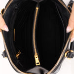Prada Black Saffiano Mini Top Handle - FashioNica