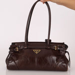 Prada Bonnie Medium Leather Shoulder Bag - FashioNica