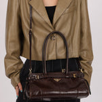 Prada Bonnie Medium Leather Shoulder Bag - FashioNica