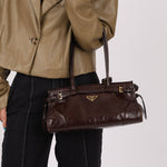 Prada Bonnie Medium Leather Shoulder Bag - FashioNica