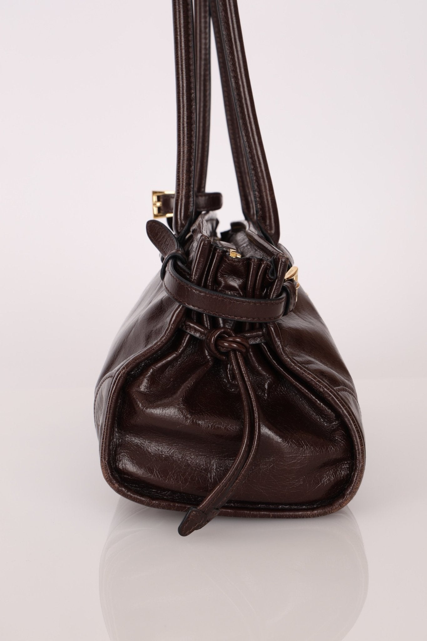 Prada Bonnie Medium Leather Shoulder Bag - FashioNica