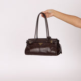 Prada Bonnie Medium Leather Shoulder Bag - FashioNica