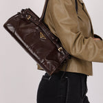 Prada Bonnie Medium Leather Shoulder Bag - FashioNica