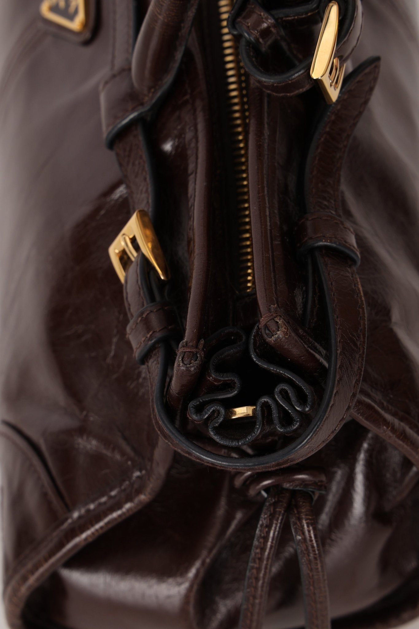 Prada Bonnie Medium Leather Shoulder Bag - FashioNica