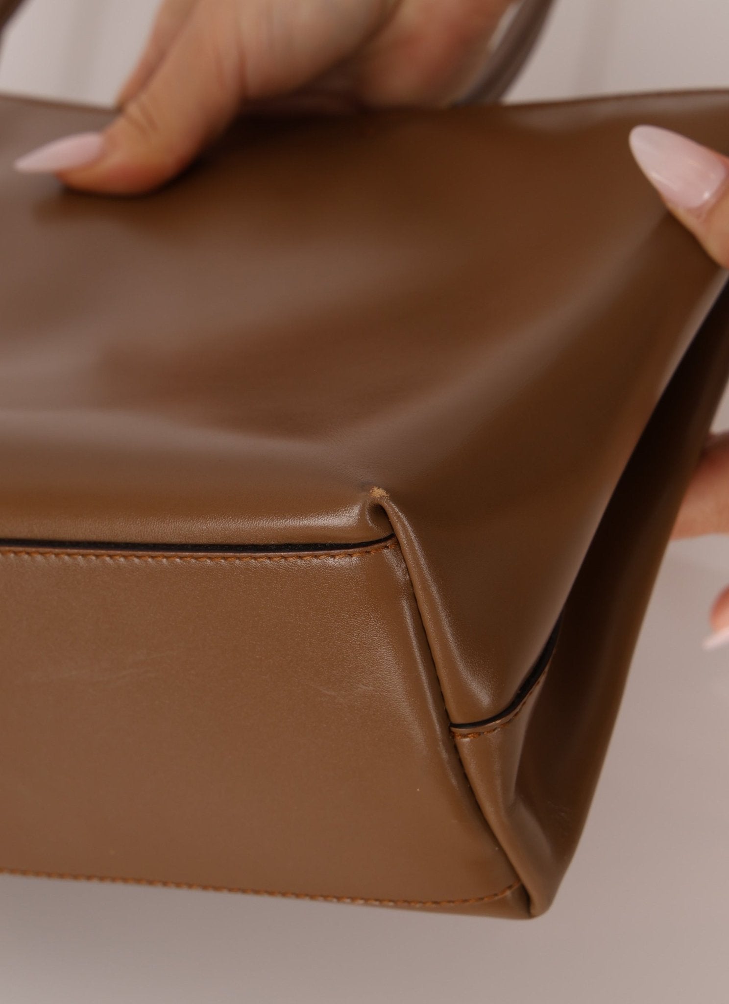 Prada Boxcalf Leather Cutout Tote - FashioNica