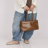 Prada Boxcalf Leather Cutout Tote - FashioNica