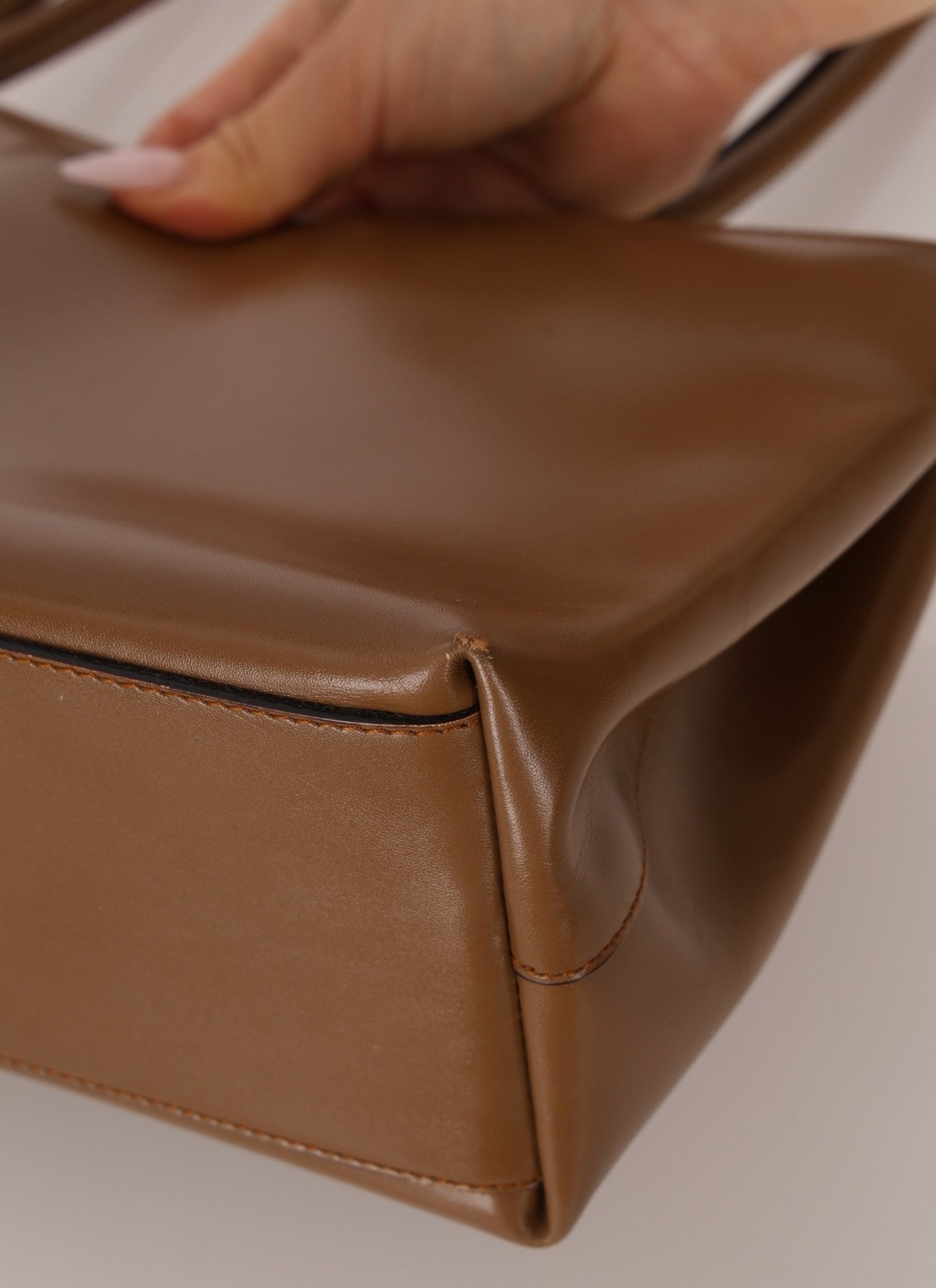 Prada Boxcalf Leather Cutout Tote - FashioNica