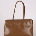 Prada Boxcalf Leather Cutout Tote - FashioNica