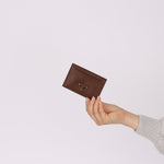 Prada Brown Saffiano Card Holder - FashioNica