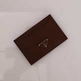 Prada Brown Saffiano Card Holder - FashioNica