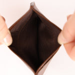 Prada Brown Saffiano Card Holder - FashioNica