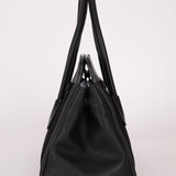 Prada Canapa Saffiano Shoulder Bag Nero Black - FashioNica
