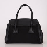 Prada Canapa Saffiano Shoulder Bag Nero Black - FashioNica