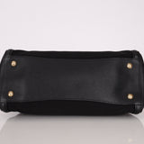 Prada Canapa Saffiano Shoulder Bag Nero Black - FashioNica