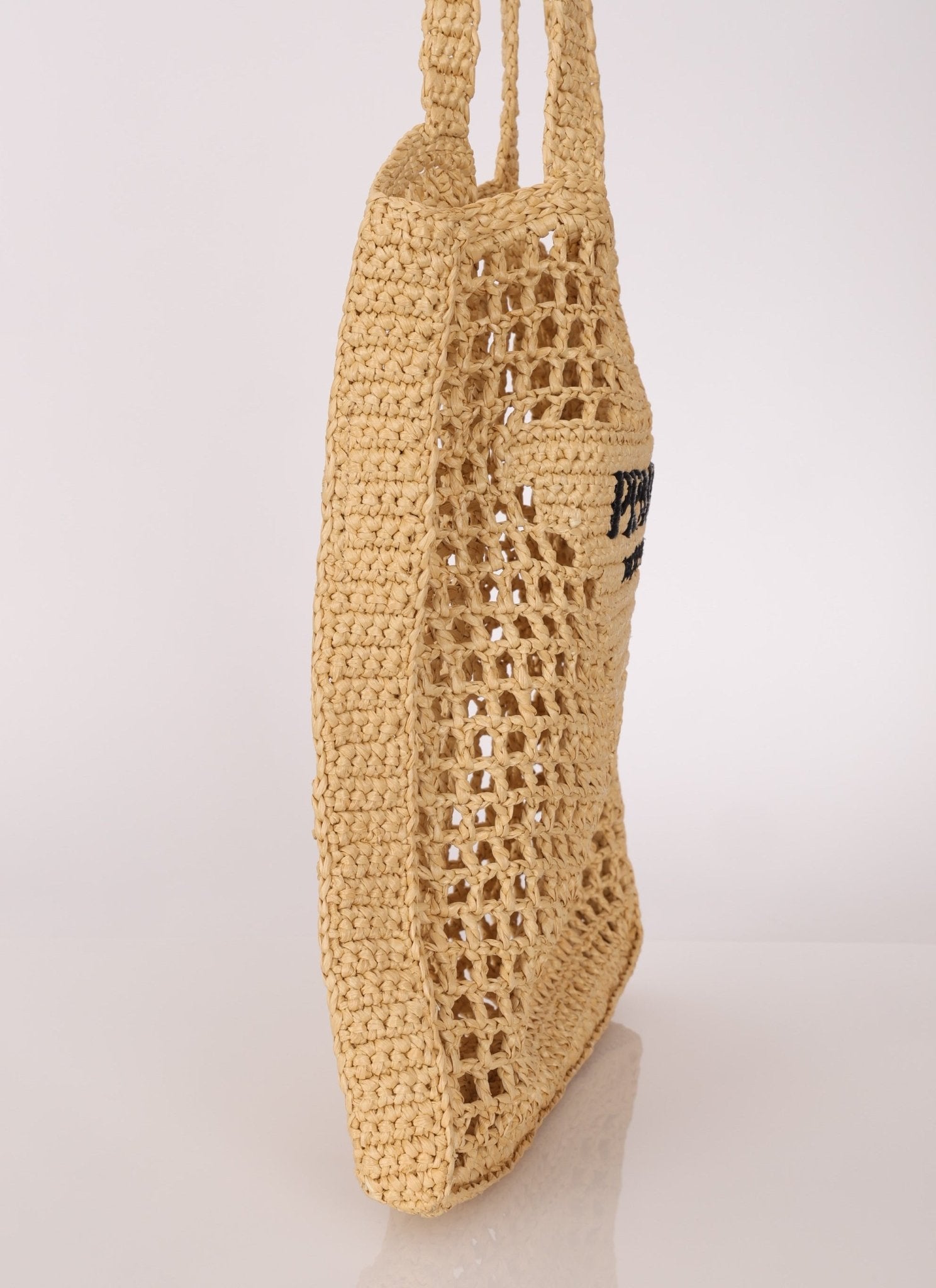 Prada Crochet Logo Tote - FashioNica