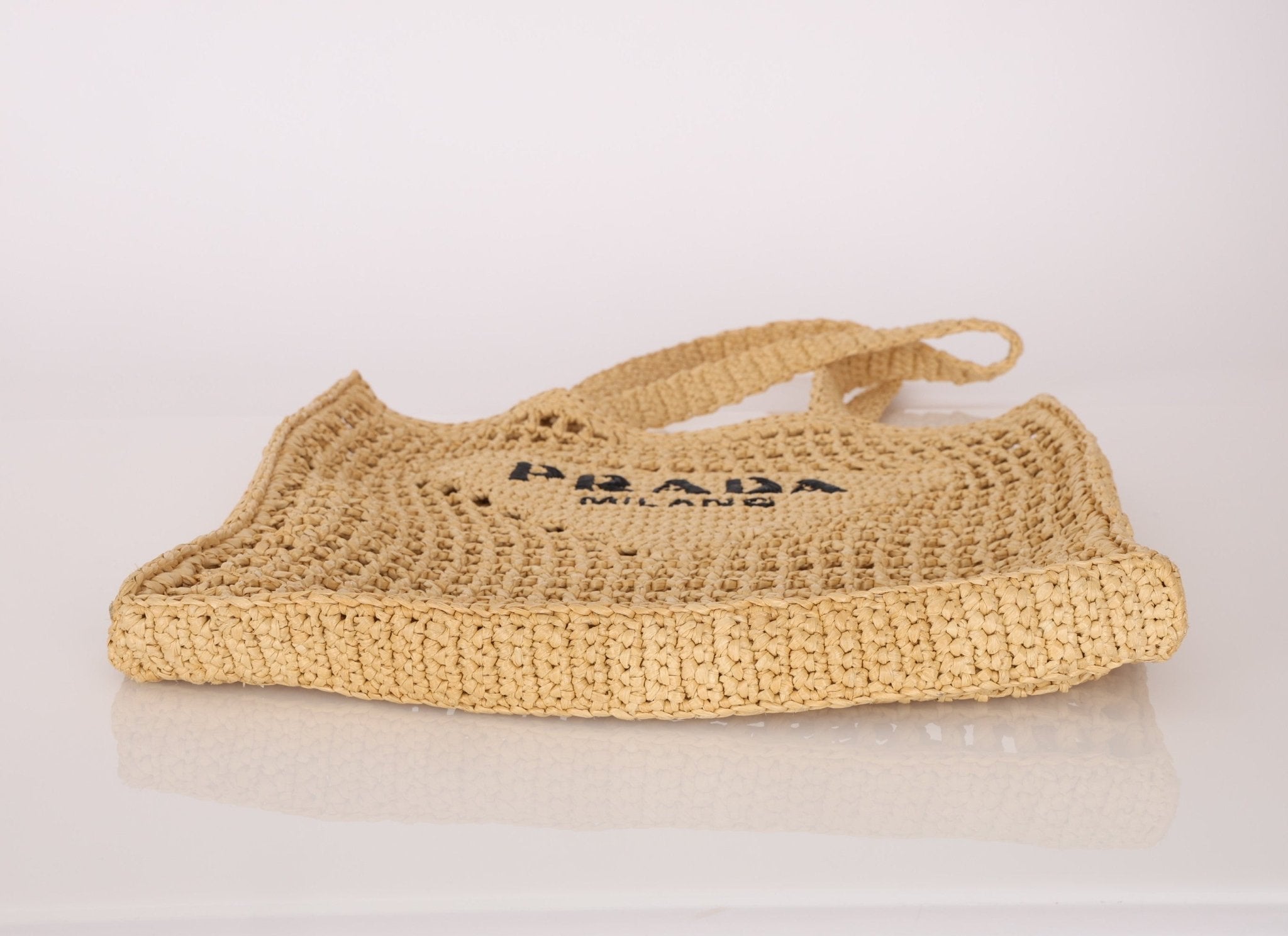 Prada Crochet Logo Tote - FashioNica