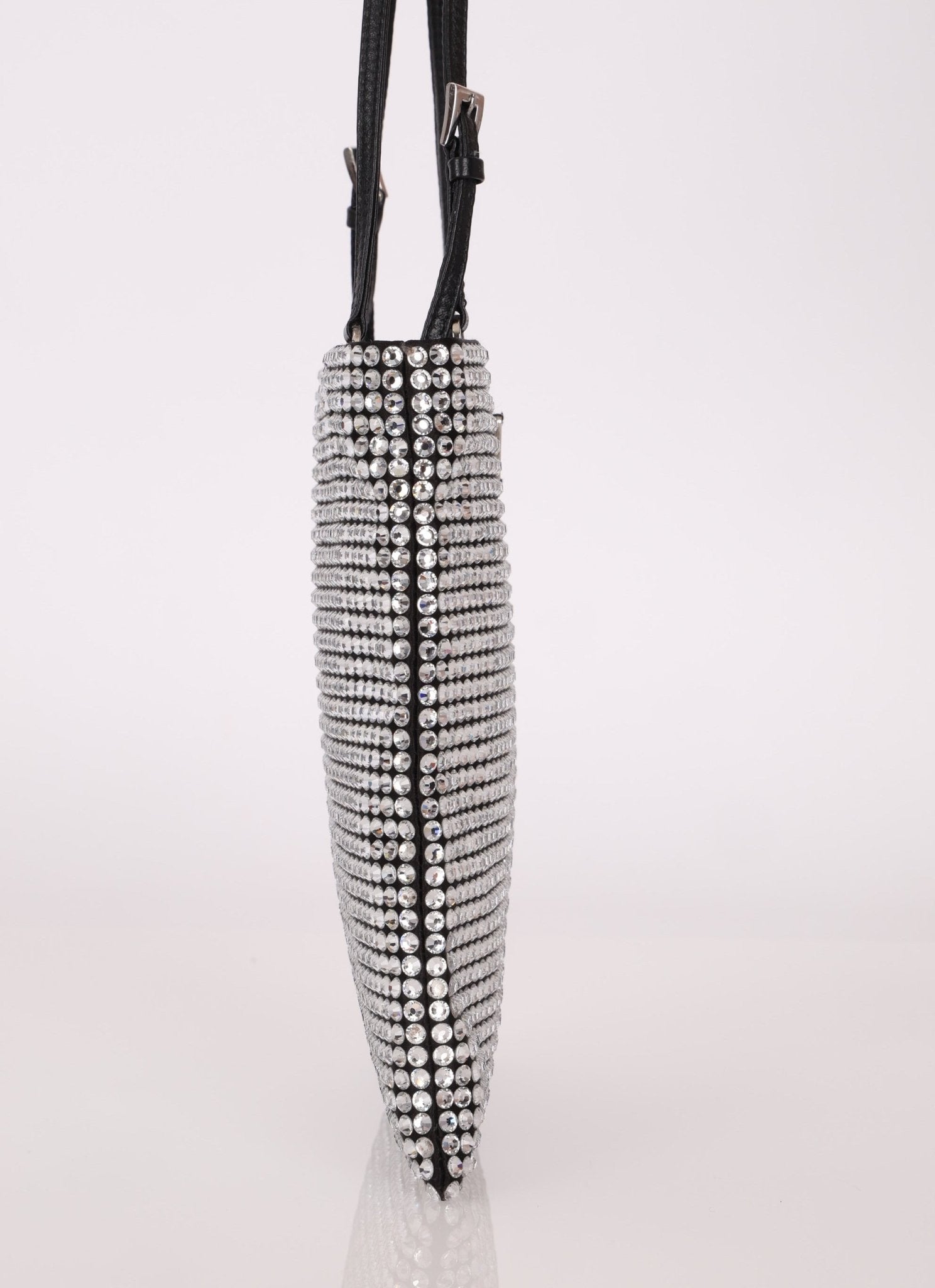 Prada Crystal Embellished Mini Tote - FashioNica