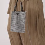 Prada Crystal Embellished Mini Tote - FashioNica