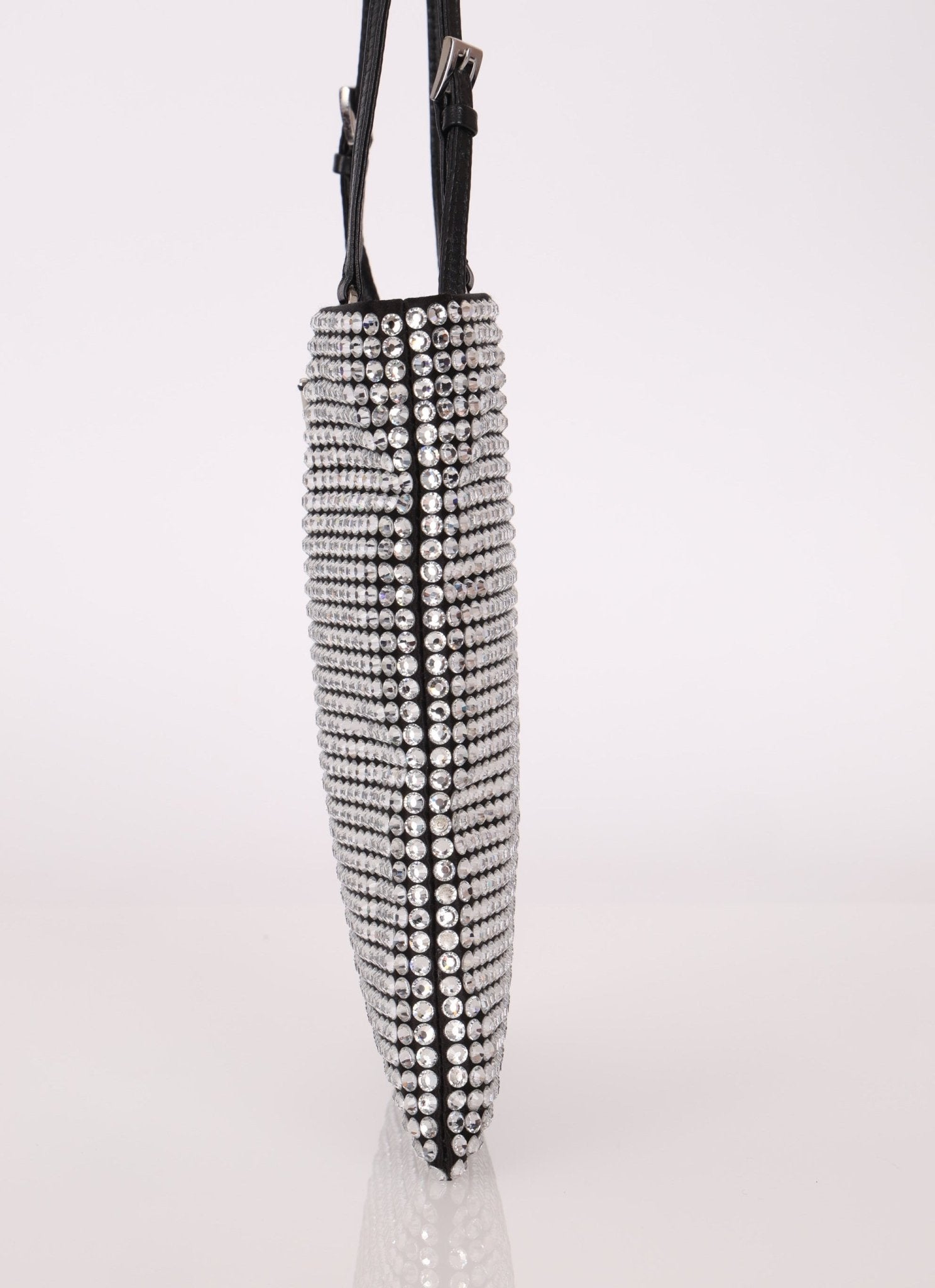 Prada Crystal Embellished Mini Tote - FashioNica