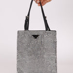 Prada Crystal Embellished Mini Tote - FashioNica