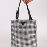 Prada Crystal Embellished Mini Tote - FashioNica