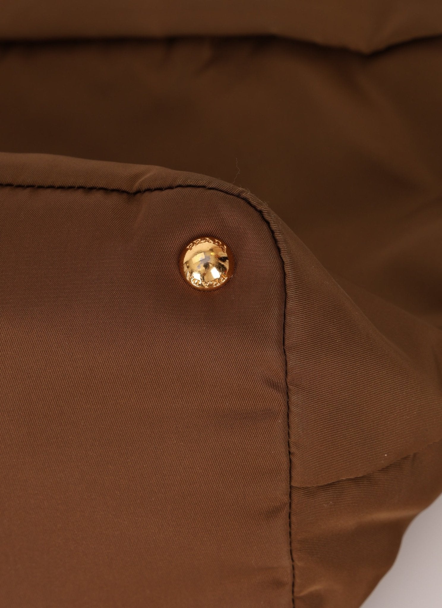 Prada Dark Khaki Nylon Tote - FashioNica