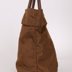 Prada Dark Khaki Nylon Tote - FashioNica