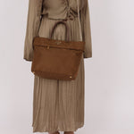 Prada Dark Khaki Nylon Tote - FashioNica