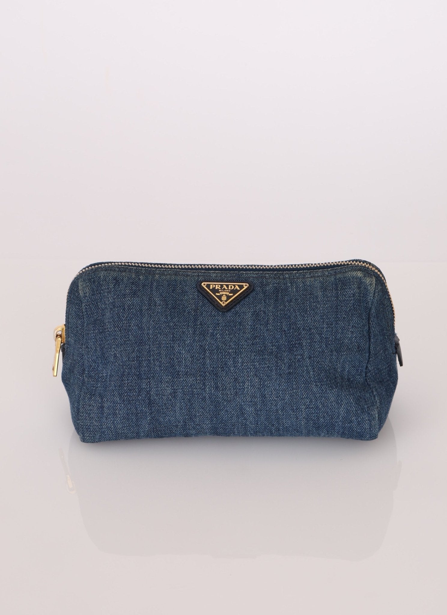 Prada Denim Pouch - FashioNica