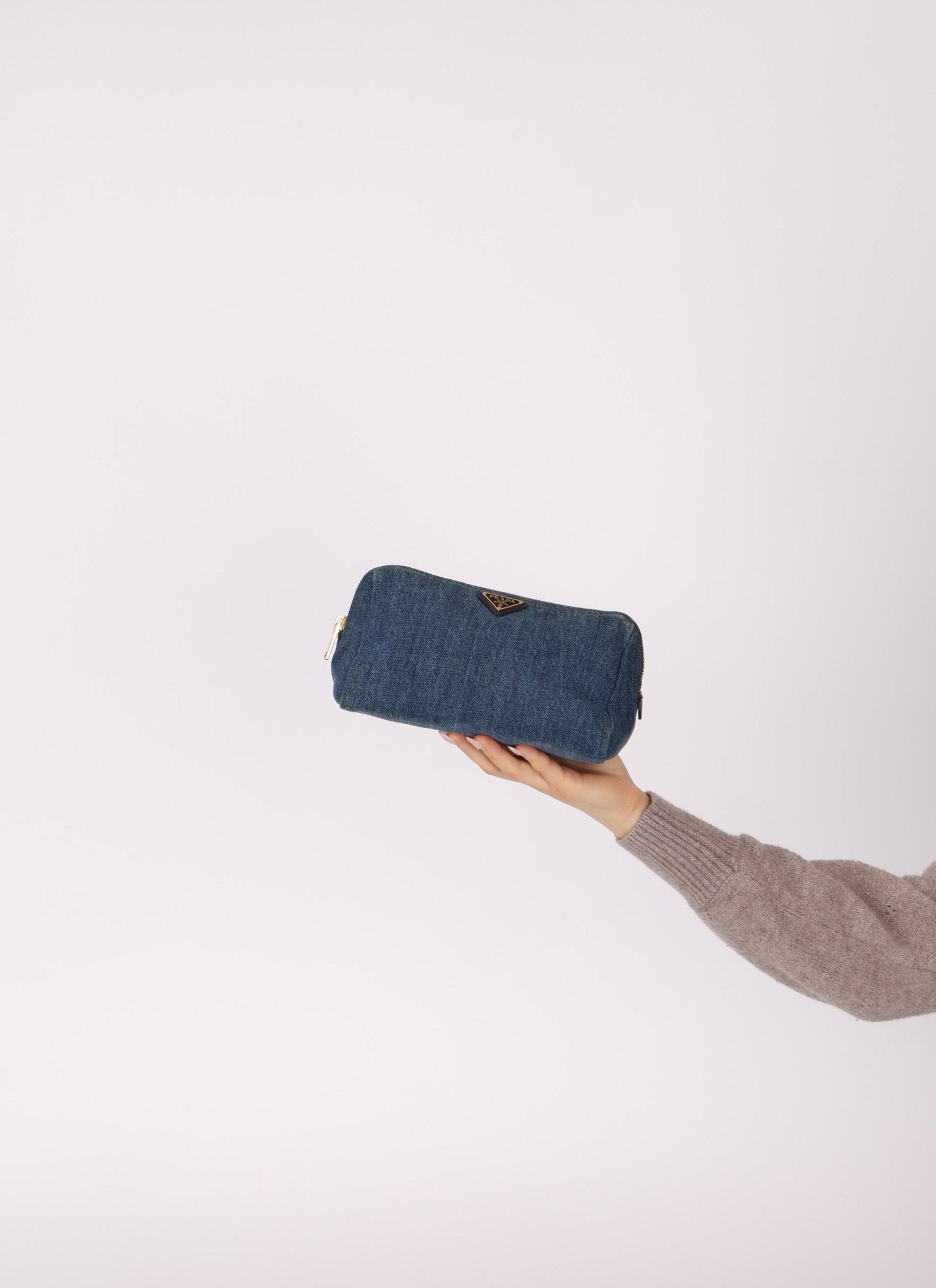 Prada Denim Pouch - FashioNica