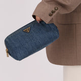 Prada Denim Pouch - FashioNica