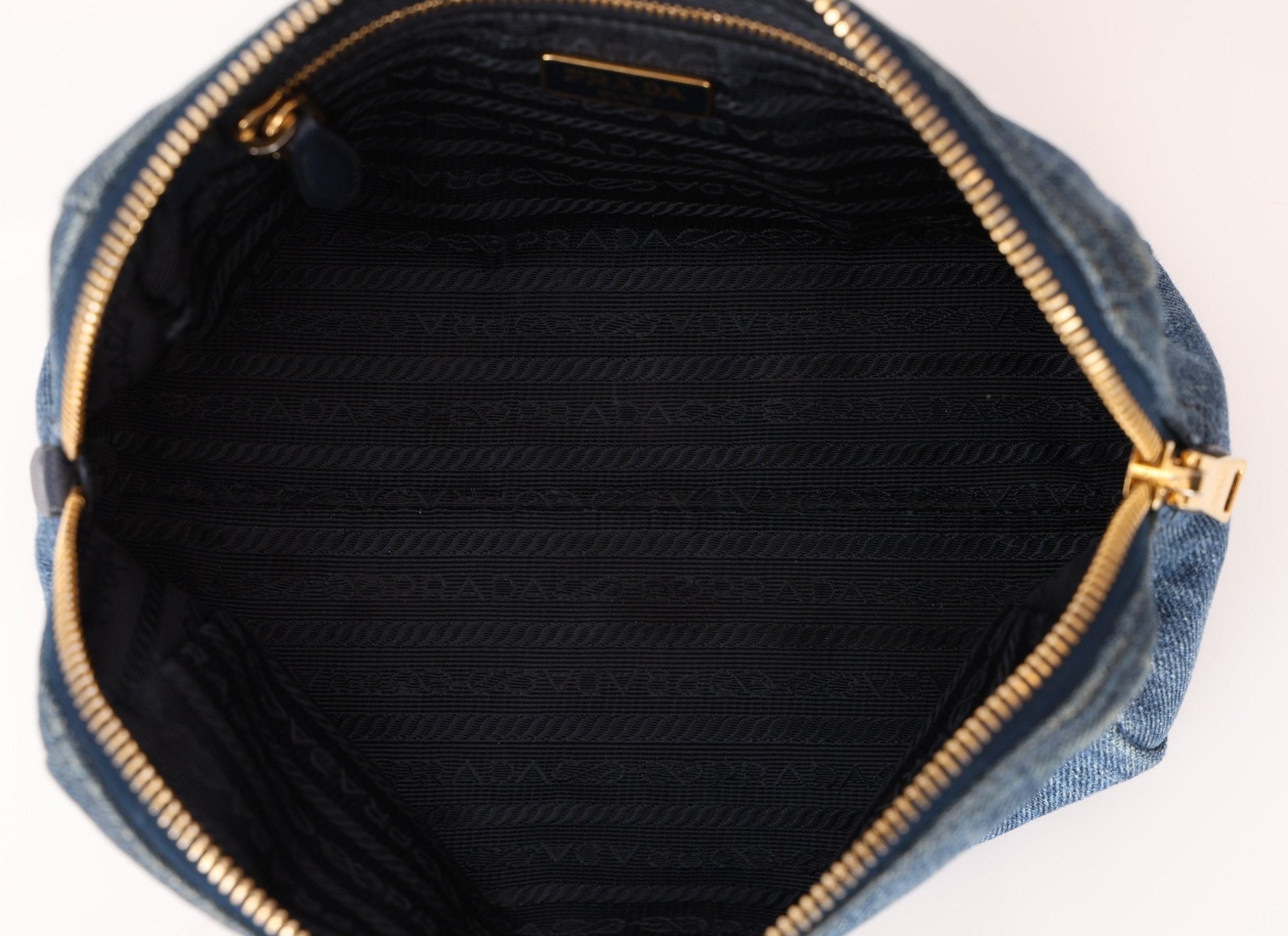 Prada Denim Pouch - FashioNica