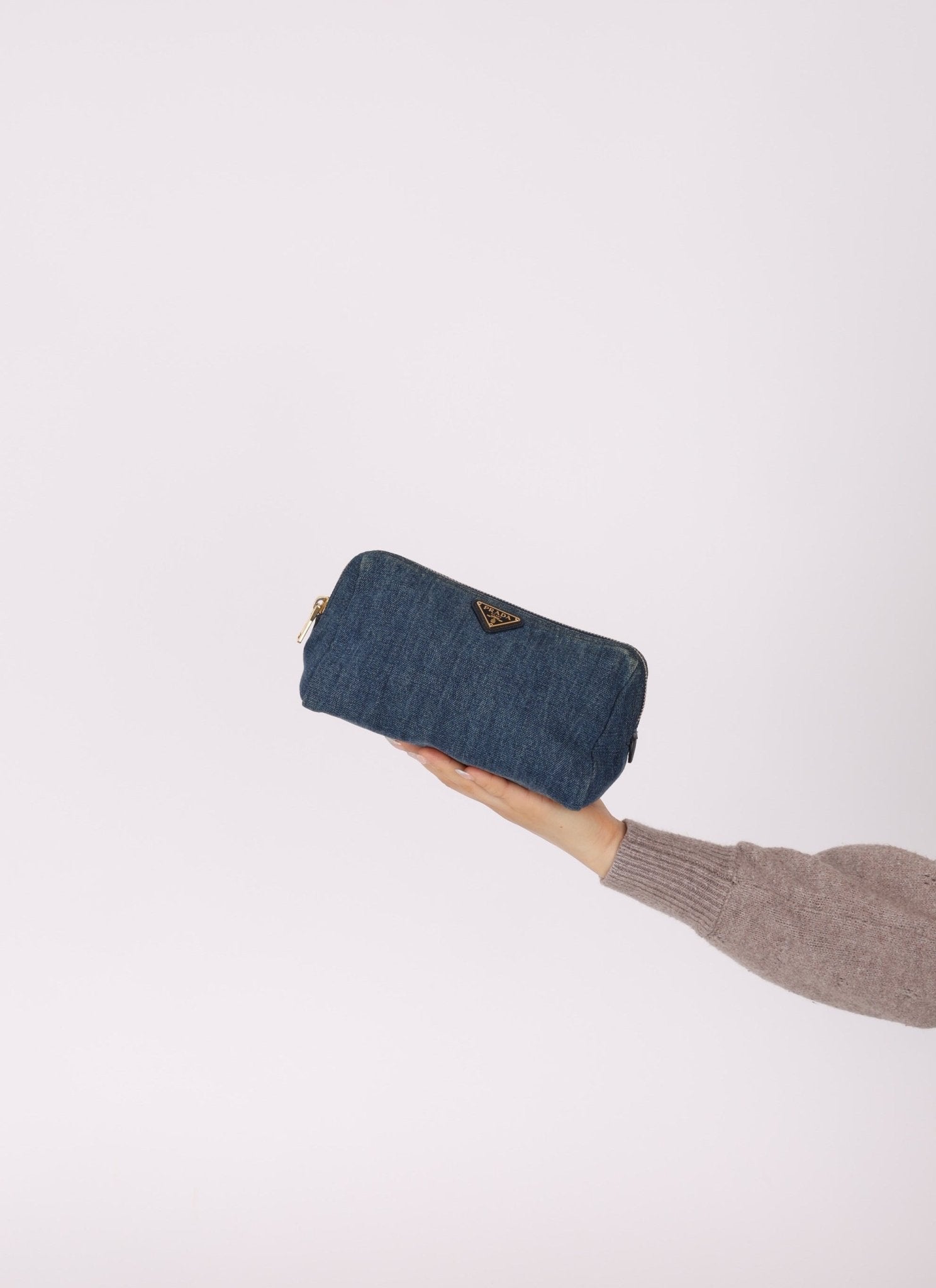 Prada Denim Pouch - FashioNica