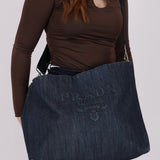 Prada Drill Denim Tote - FashioNica